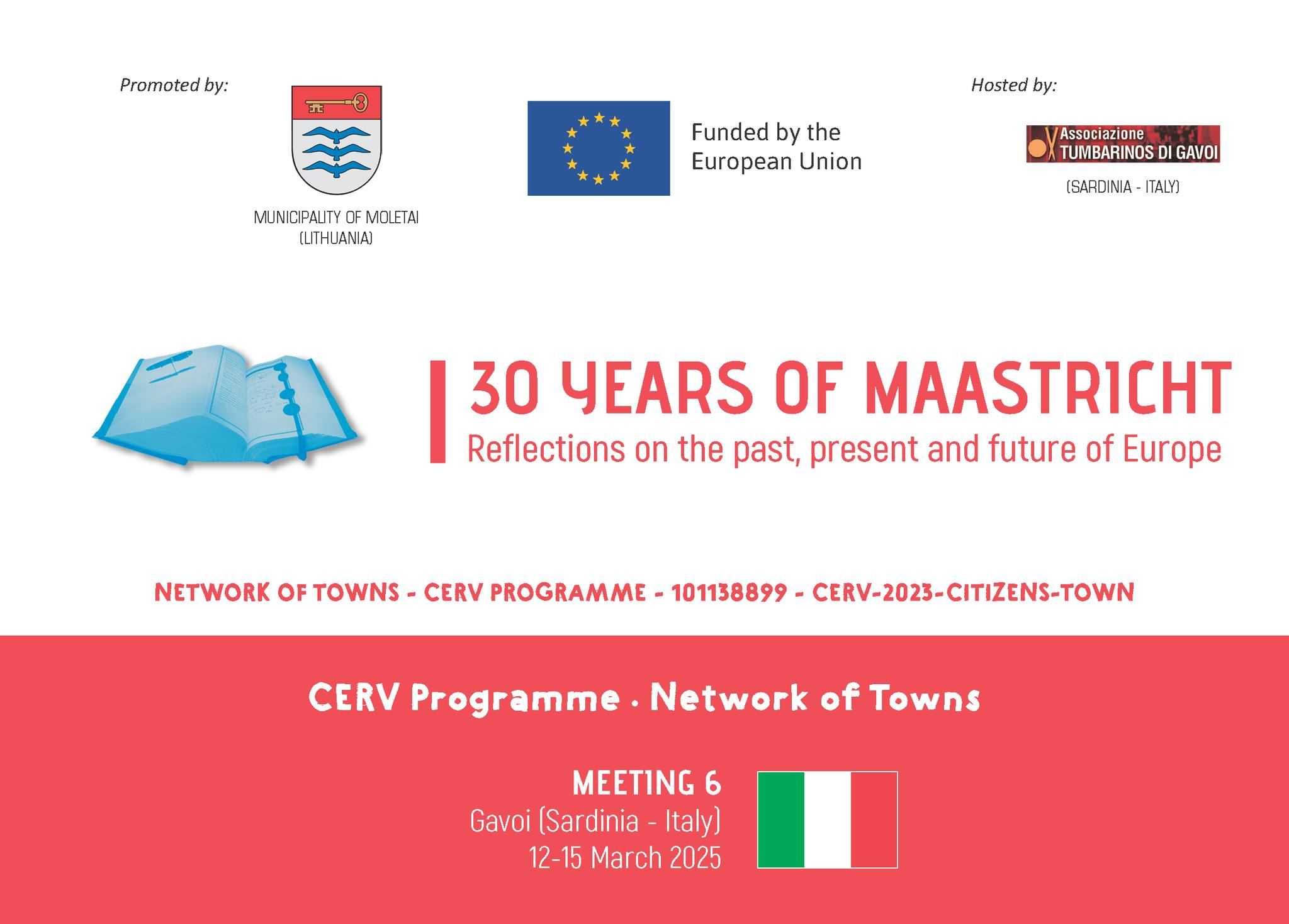 30 ANNI DI MAASTRICHT Riflessioni sul passato, presente e futuro dell'Europa - Gavoi (Sardegna – Italia) 12-15 marzo 2025