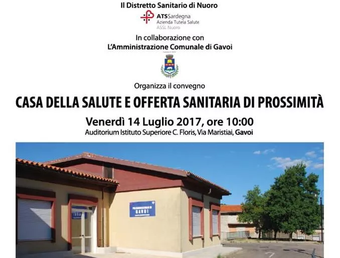 CASA DELLA SALUTE E OFFERTA SANITARIA DI PROSSIMITA’ -CONVEGNO A GAVOI –