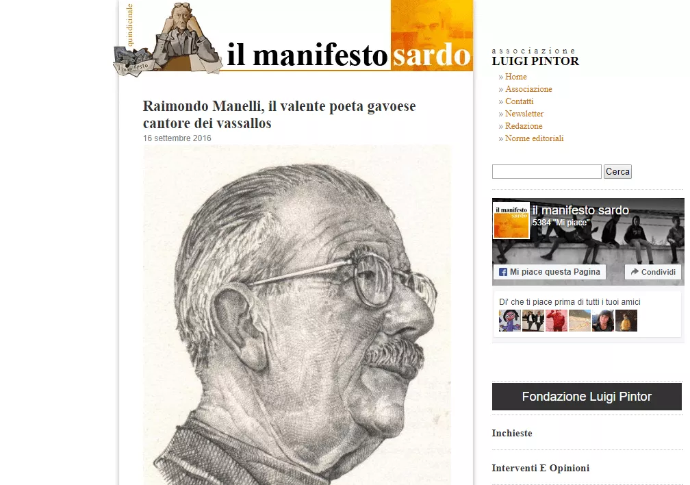 Manifesto Sardo Manelli