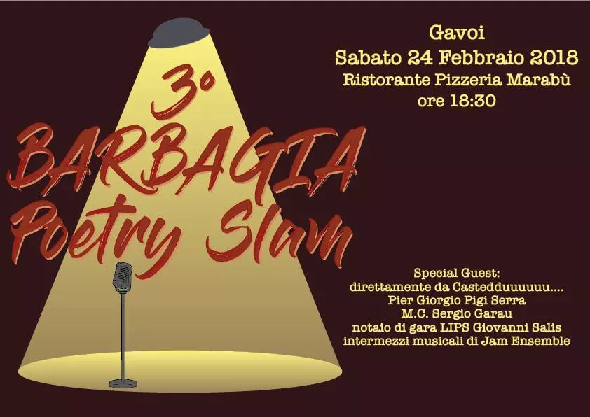 Il Poetry Slam “Sfida tra Poeti a Gavoi” 24 febbraio