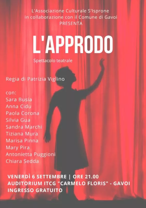 VENERDI 6 SETTEMBRE “L’APPRODO” – SPETTACOLO TEATRALE A GAVOI