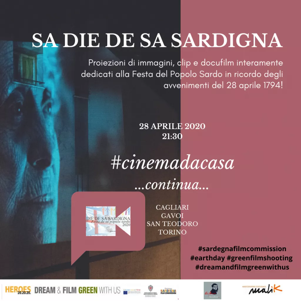 IN OCCASIONE DE SA DIE DE SA SARDIGNA Torna il #cinemadacasa