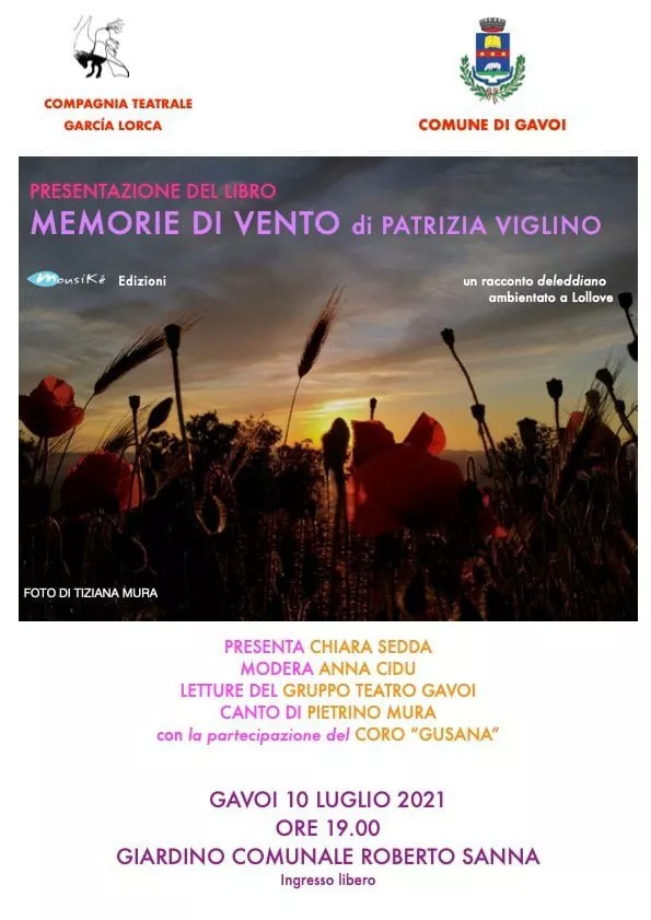 “Memorie di Vento” sabato 10 luglio a Gavoi