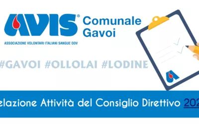 RESOCONTO ATTIVITÀ ASSOCIATIVA DELL’AVIS GAVOI